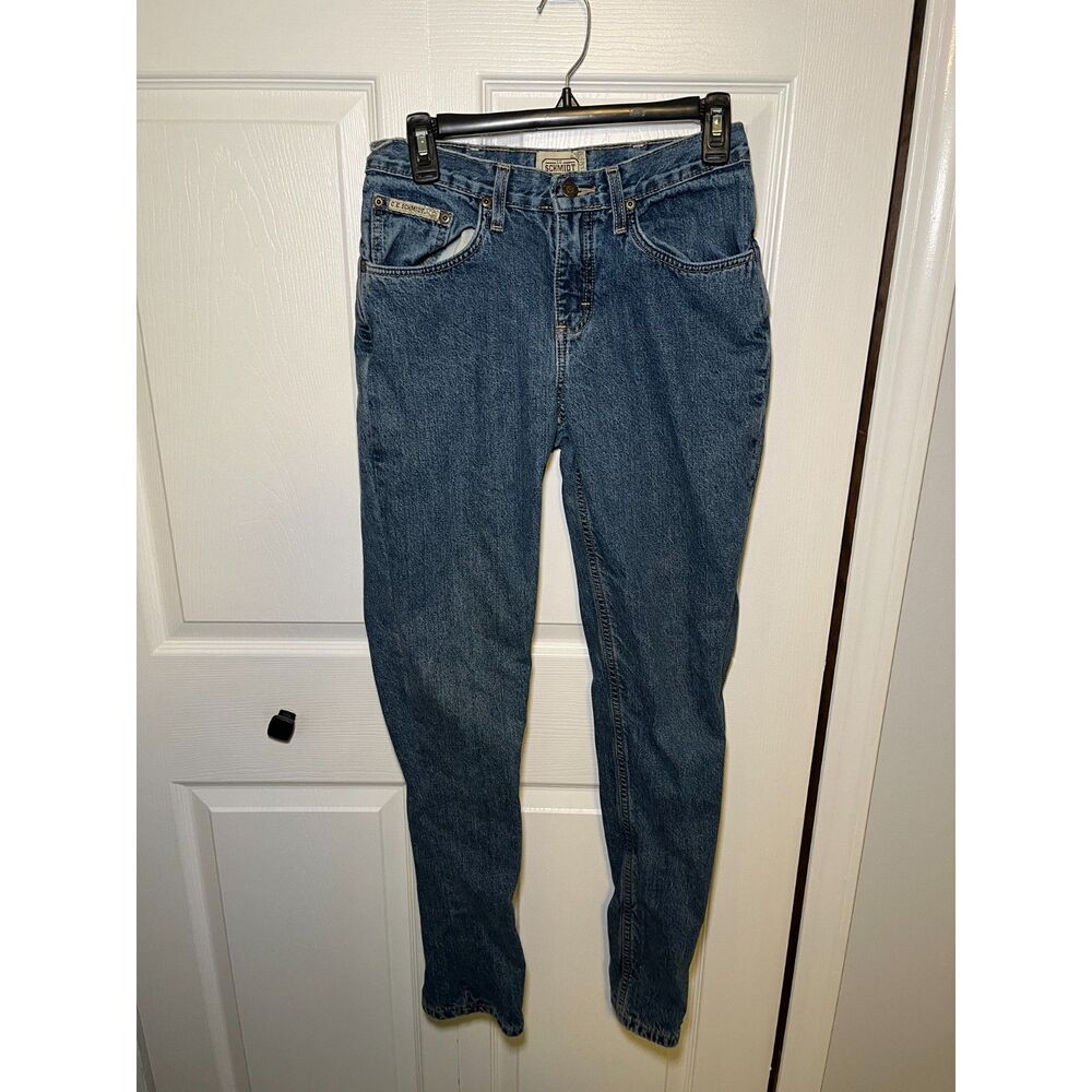 Vintage C.E. Schmidt Workwear Womens High Rise Tapered Blue Denim Jeans